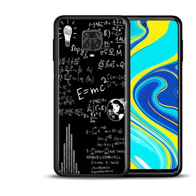 Чехол для телефона Xiaomi Redmi Note 11 9 10 Pro Max 5G 8T 9T 9s 7 9C 7a 9A 8 8A с физикой, наукой, математикой, формулой, ТПУ, черный чехол