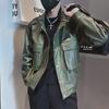 Men's Fashion Leather Motorcycle Jacket - Youth Autumn/Winter Stand Collar Coat