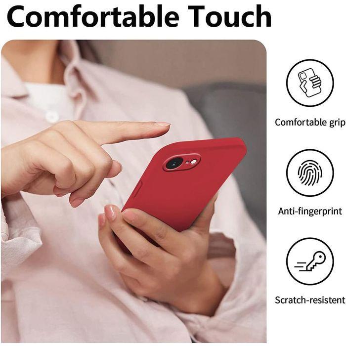 Coque - BOOLING - pour iPhone 16e - Silicone Liquide Antichoc - 2 Vitres