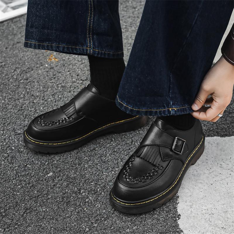 Men Genuine Leather Fashion Casual Shoes Sizes 38-44 Low Top Street Footwear