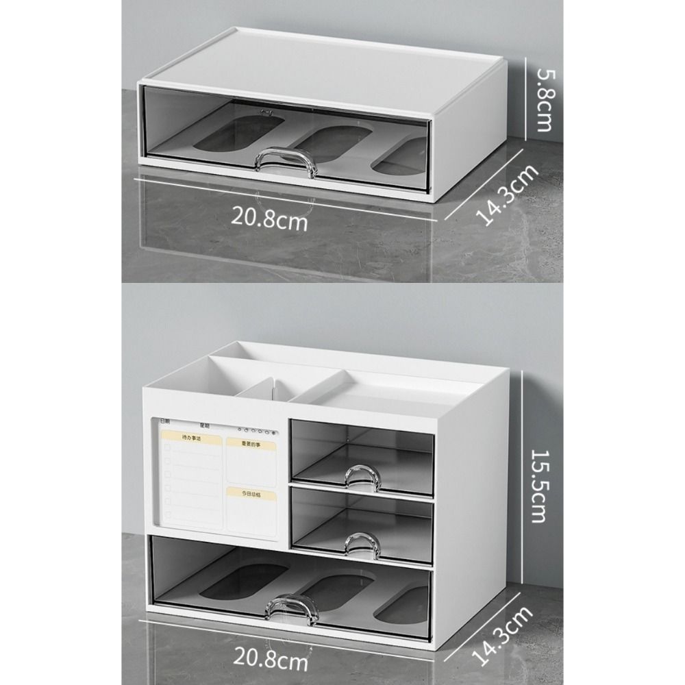 Настольный ящик для хранения большой вместимости, разумное разделение, выдвижной ящик, подставка для ручек, органайзер для стола, для домашнего использования