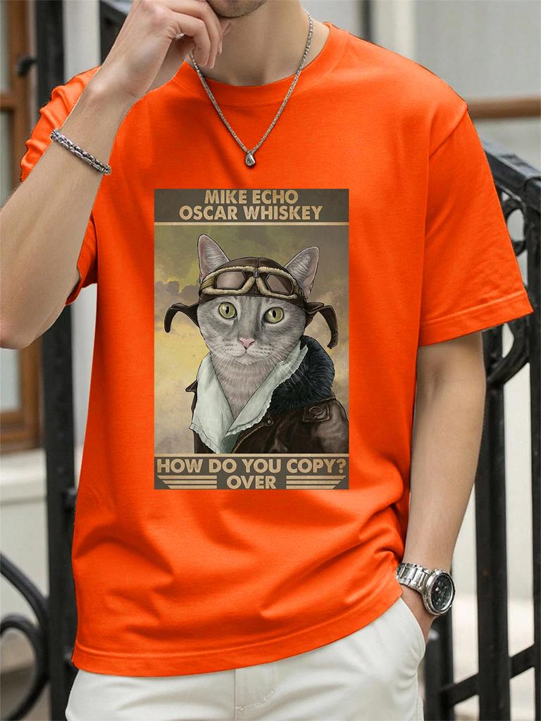 Retro Styled Cat Calling Out Prints TShirts Womens Summer Cotton Tops Loose ONeck Soft Short Sleeve T Shirts Casual Clothes