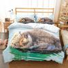 Комплект постельного белья с изображением морских животных, милый кавайный пододеяльник, размер King Queen Double для детей, мальчиков, девочек, подростков, комплект постельного белья