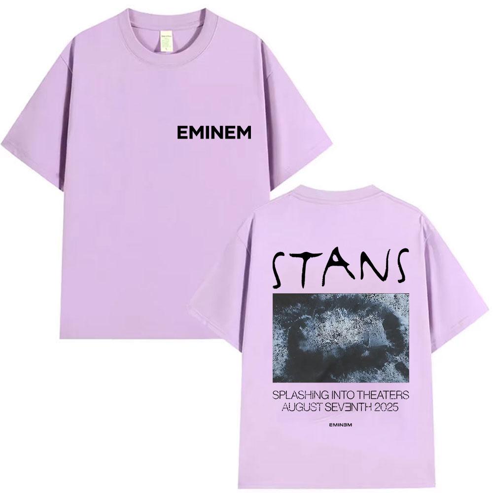 Rapper Eminem Stans Album 2025 Graphic T Shirt Mens Hip Hop Vintage Short Sleeve Tshirts Unisex Loose Gothic Clothing Tshirt