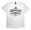 Унисекс футболка Хлопок Оверсайз Большой Размер Новая Футболка Motorhead '50 Лет Эмблема Крылья Туза' Белая - Новая