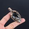 Black Onyx Jewelry,  999 Copper Wire Wrapped Pendant Handmade Gemstone Jewelry, Gifts For Wife Brand New Pendant