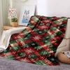1Pc Christmas Plaid Snowflakes Blanket Soft And Comfortable Casual Warm Camping Travel Christmas Halloween Gift M91732