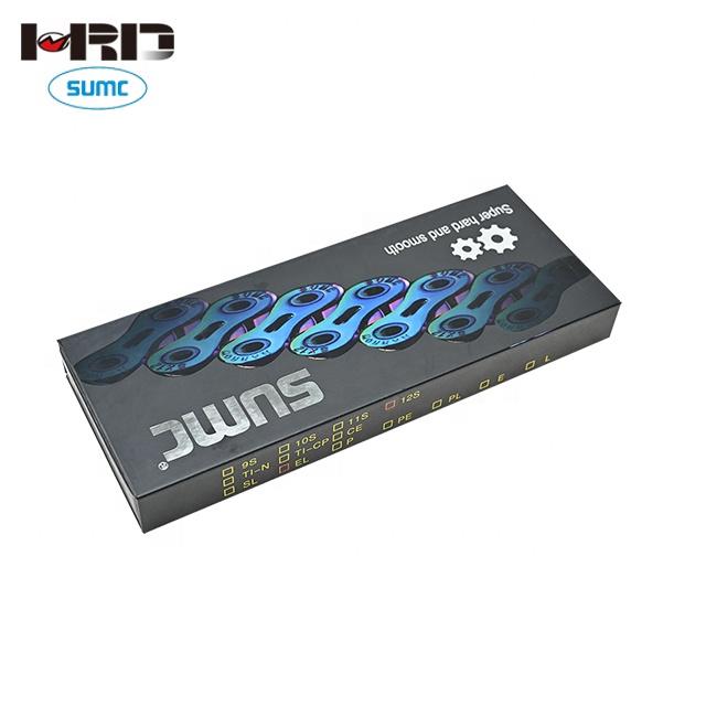 SX12EL XD / MS / HG Rainbow MTB / Road Bicycle Chain Accessories Half Hollow 12s 126L Bike Chains 12 Speed Bicycle Chain