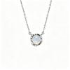 Серебряный кулон-ожерелье со знаком зодиака и драгоценным камнем S925 - Европейский и американский бестселлер