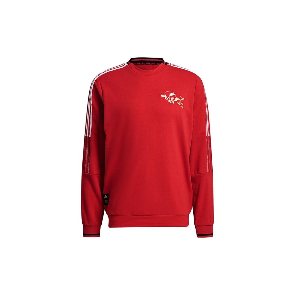Adidas CNY Series MUFC Crew Neck Sweatshirt Men Sweatshirt Red GK9440