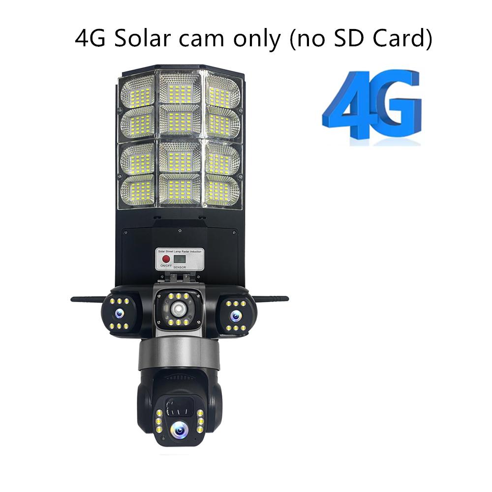4G Солнечный Монитор Многофункциональный Низкое Энергопотребление Пульт Дистанционного Управления Уличный Фонарь WIFI Интеллектуальная Трехэкранная Камера