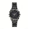 Men Claw Shape Quartz Watch Retro Roman Numeral Dial Alloy Steel Bracelet Band Fashion Waterproof Wristwatch Gift For Men
