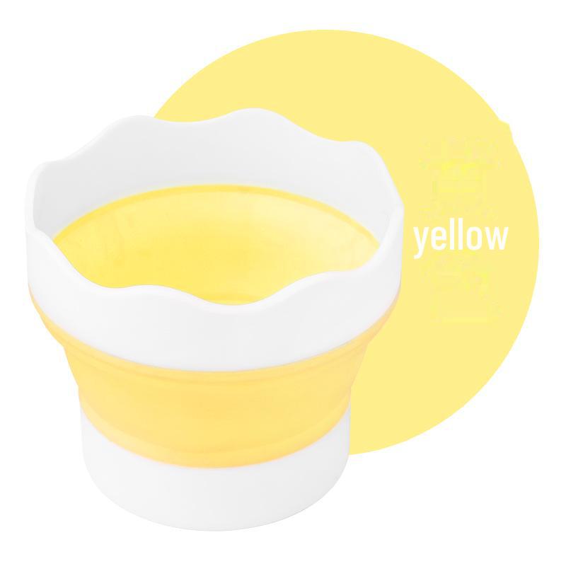 Выдвижное силиконовое складное ведро для мытья акварельных карандашей для портативной очистки художественных кистей