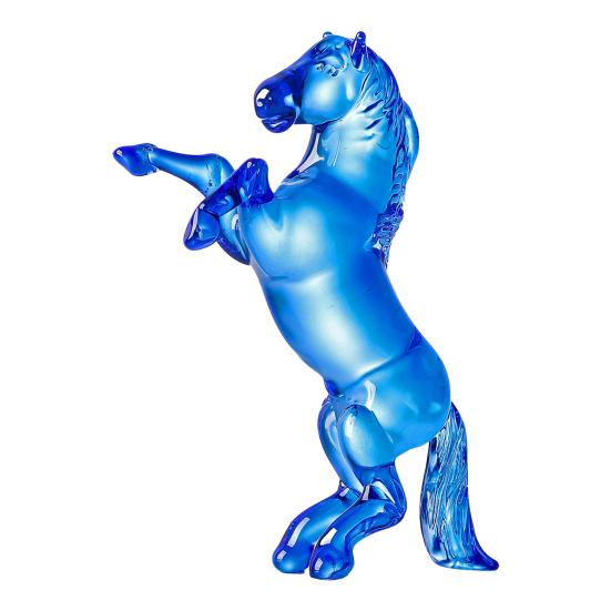 Маленькая прозрачная статуэтка лошади из искусственного хрусталя, коллекционная скульптура животного для декора гостиной, дома, офиса, стола