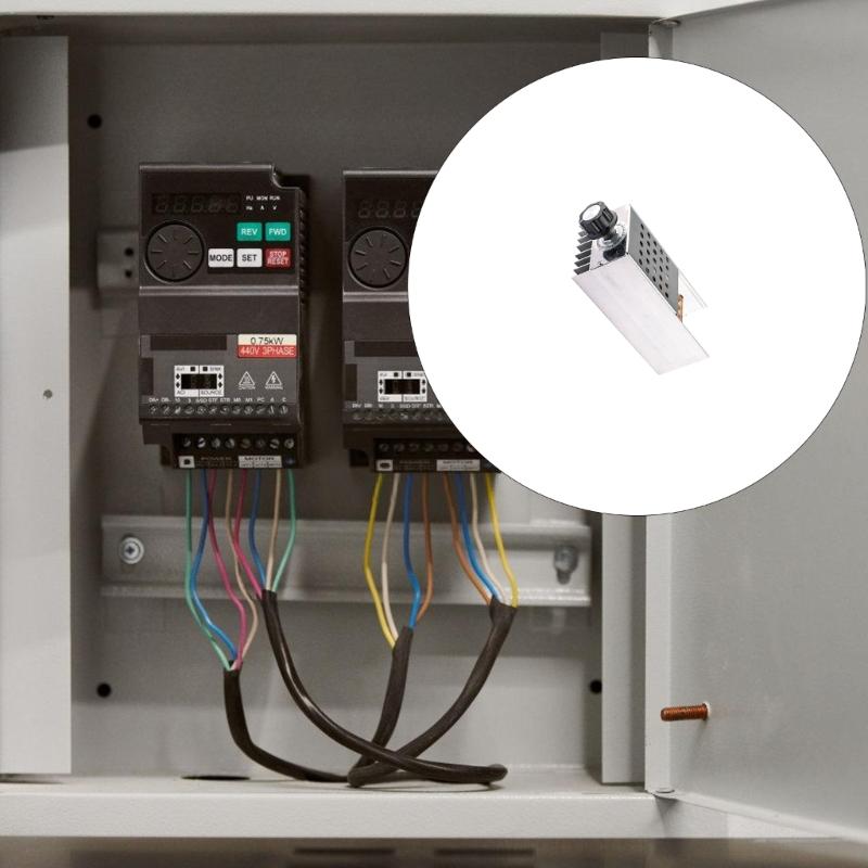 Высокомощный SCR Тиристорный Электронный Регулятор Напряжения 6000 Вт Регулируемое Напряжение Диммирование Функция Регулировки Скорости