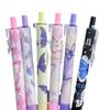 6Pcs Cute Butterfly Gel Pens Aesthetic Stationary Pens Kawaii Pen Stationery0.5 Mm Quick-drying Black Ink Pens Fine Point