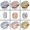 Viya Jewelry Роскошное кольцо-круг с бриллиантами, Универсальное женское кольцо с гравировкой