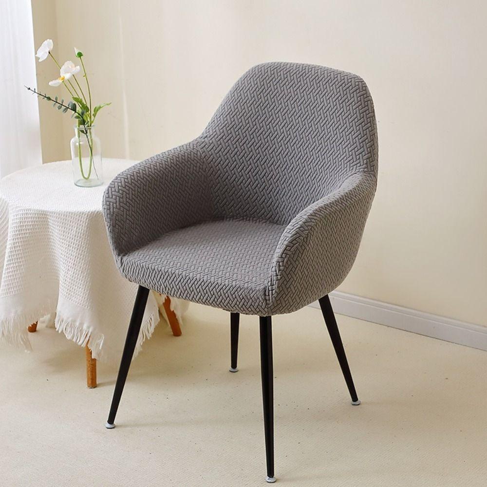 Anti-slip High Armchair Cover Curved Chair Slipcover for Hotel,Wedding,Banquets