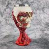 Новые пивные кружки с 3D черепом Viking из нержавеющей стали 304, новинка, чашка для кофе-бара, подарки на Хэллоуин