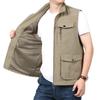 Men's Vest Spring and Autumn New Outdoor Leisure Sports Photography Vest Middle and Old Workwear Waistcoat Jacket