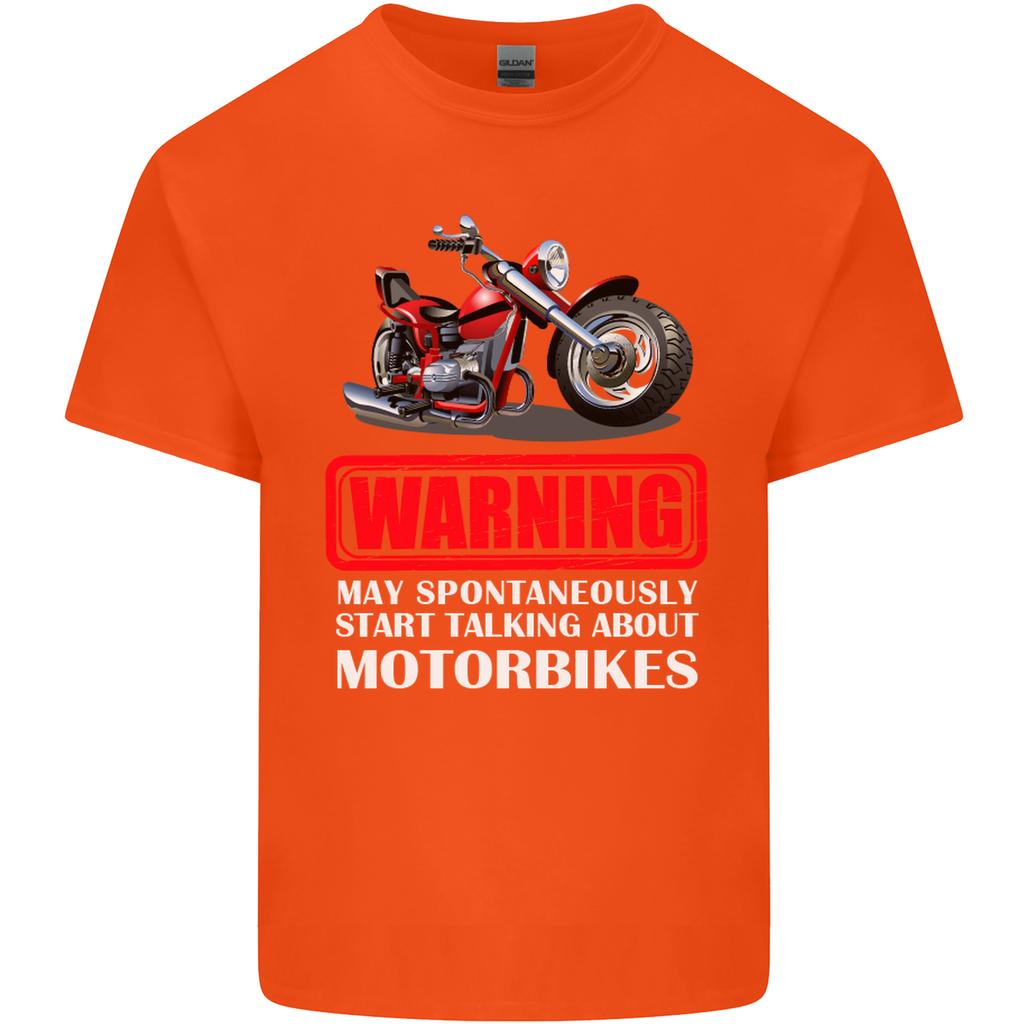 May Start Talking About Motorbikes Funny Unisexs Light Cotton TShirt