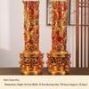 Smokeless Crystal Candle for Buddha Offerings, Housewarming, or New Year Celebrations - Windproof Red Butter Lamp
