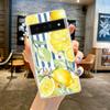 Для Google Pixel 10 Pro Прозрачный Чехол для Телефона Pixel 9 Pro XL Pixel 8 Pro 9A 8A 7A 7 6A 6 Pro Мягкий ТПУ Чехол Летние Фрукты Принт с Лимонами
