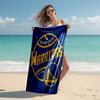 Proof Beach Towel with Golden State Warriors Logo Pattern - Soft,absorbent,quick-drying,machine Washable - Perfect for Swimming,camping,bathing