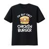 Ok But First Chicken Burger Sandwich Sandwiches T Shirt vintage Washed Unisex Comfortable Top For Everyday Wear graphic Soft