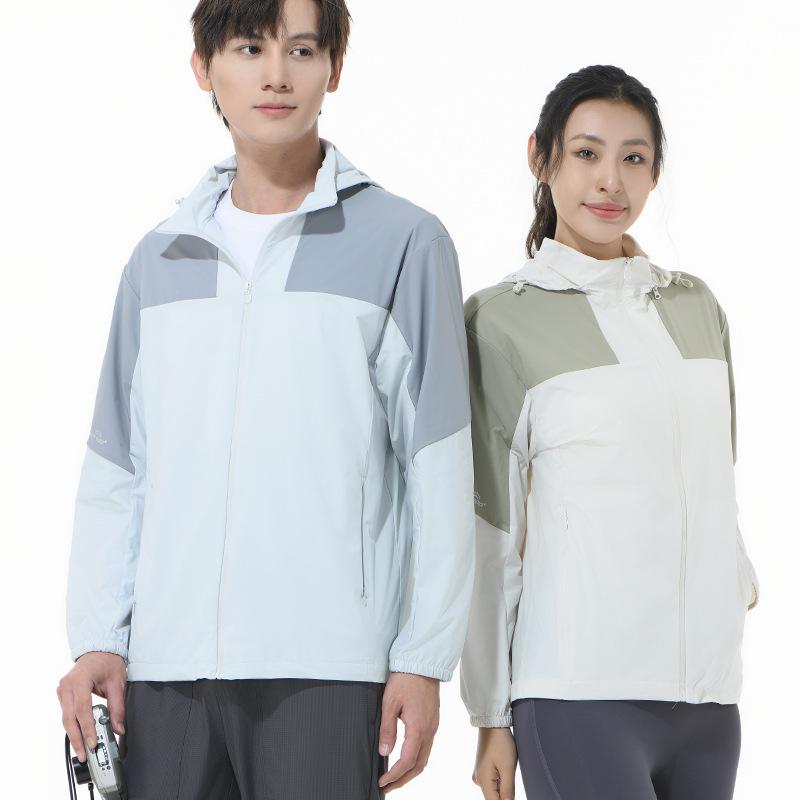Ice silk sunscreen clothing women's UV protection men's outdoor leisure sports mountaineering fishing skin clothing jacket