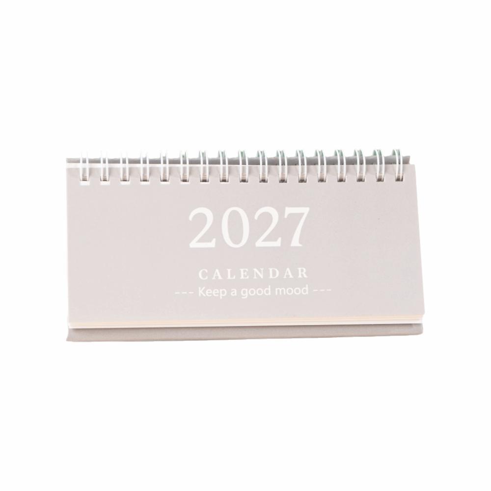 Mini 2027 Desk Calendar Coil Monthly Planner New Flip Calendar Home Office