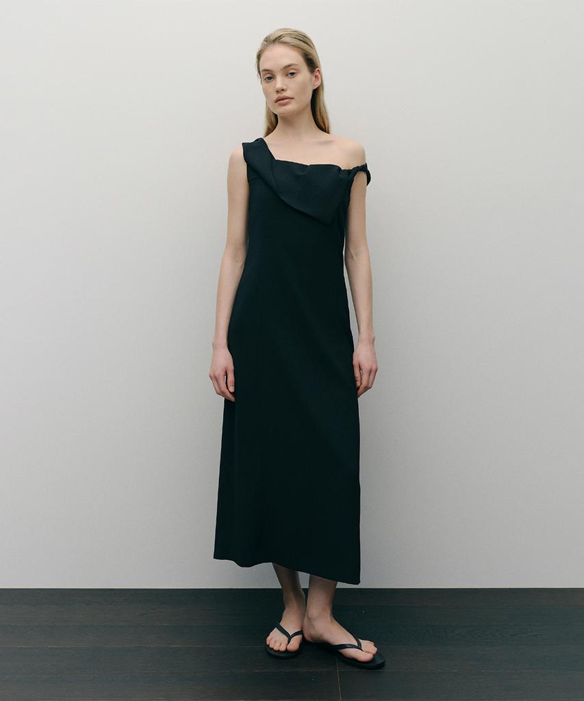 Ia Strap Twist Dress (Black)