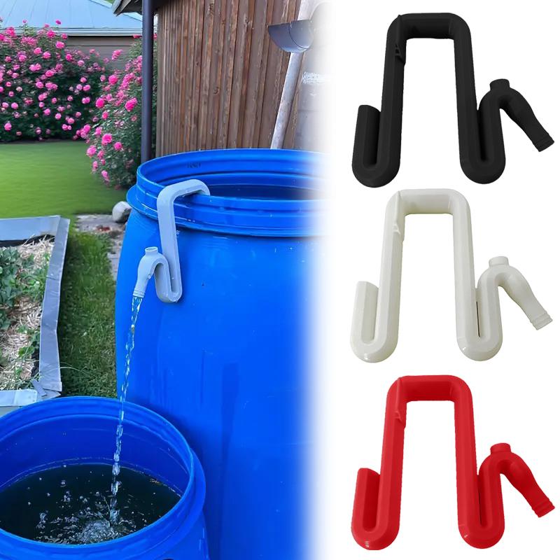 Self Priming Siphon Hose No-Drill Overflow Pipe Effortless Auto Drain & Fill Rainwater Transfer & Overflow Pipe Solution