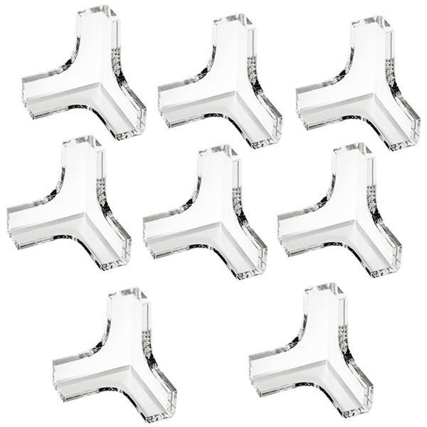 8 PCS Baby Clear Edge Protectors, Furniture Corner Guards and Edge Safety Liners - For Protecting Sharp Corners and Table Edges