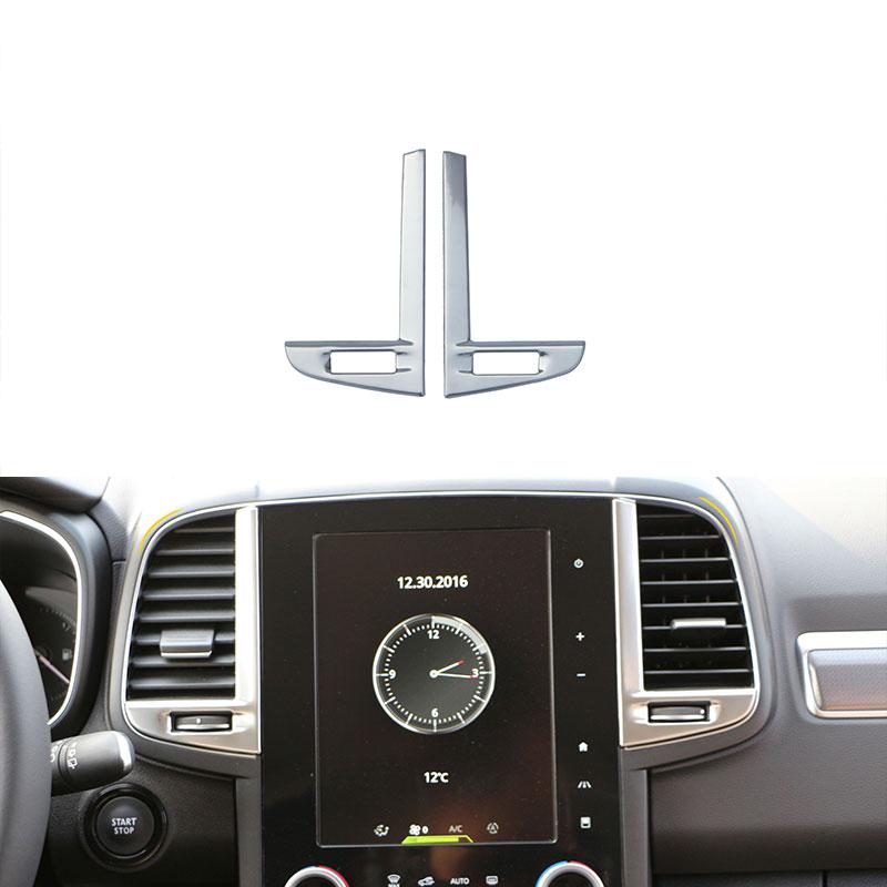 2 шт./компл. Для Renault Koleos Для Samsung QM6 2017-2025 Накладка на передний воздуховод кондиционера, отделка, рамка панели воздуховыпускного отверстия, аксессуары для интерьера
