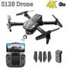 Новый мини-дрон S128, 4K HD камера, трехсторонний, предотвращающий препятствия, давление, фиксированная высота, профессиональный складной квадрокоптер, игрушки