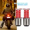 Motorcycle Brake Light LED Bulb Flasher 12V Flashing Turn Indicator Brake Lights Universal Red White Blue Tail Light Lamp Bulb