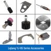 Запчасти для машинки для стрижки волос Lejiang YJ-65: Турбина, шлифовальный круг, статор, угольная щетка, червячная передача, ротор, головка машины, переключатель.