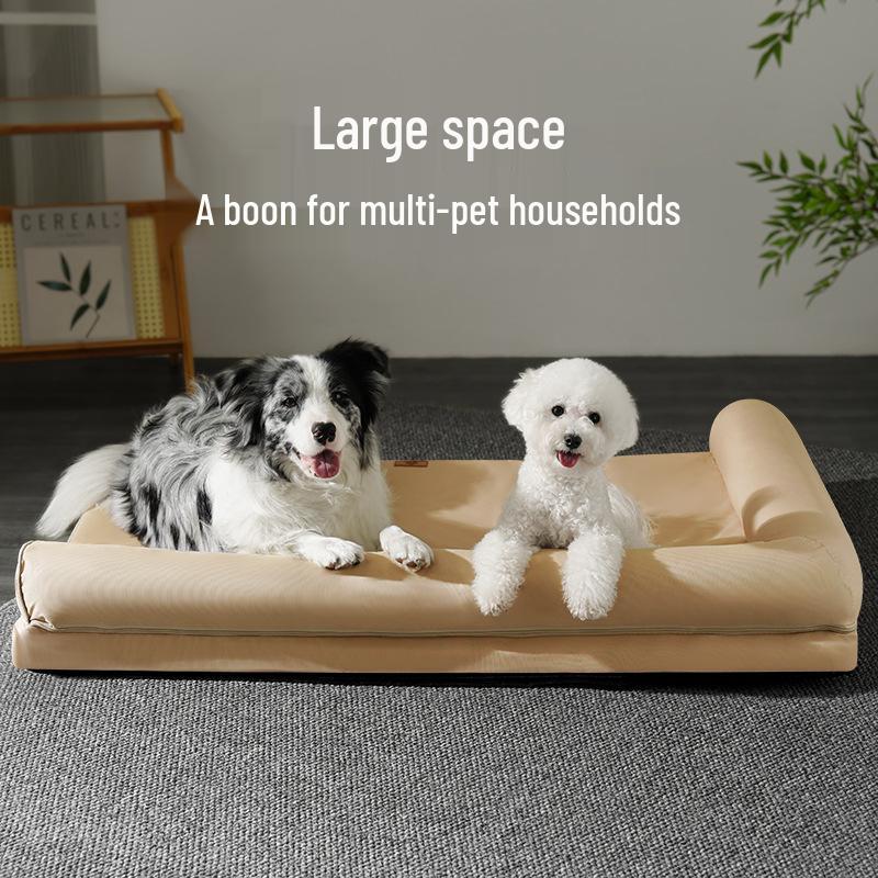 All-Season Removable & Washable Large Dog Bed Sofa - Waterproof Sleeping Mat