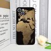 Модный Чехол для Телефона с Картой Мира и Самолетами для Путешествий для IPhone 16 15 12 11 14 13 Pro Max 13 Mini 16e 7 8 14 Plus XR X XS SE2 Мягкие Чехлы