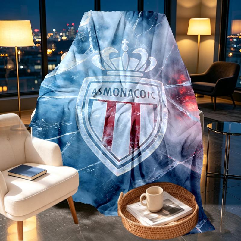 AS Monaco Print Blanket - Soft & Comfortable, for Bedroom, Travel, Sofa, Home Decoration - Birthday Christmas Gift for Friend