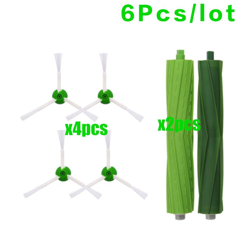 Hepa-фильтр+Боковая щетка+Щеточный валик+пылесборники Замена для iRobot Roomba i7 E5 E6 I Серии Робот-пылесос Запасные части