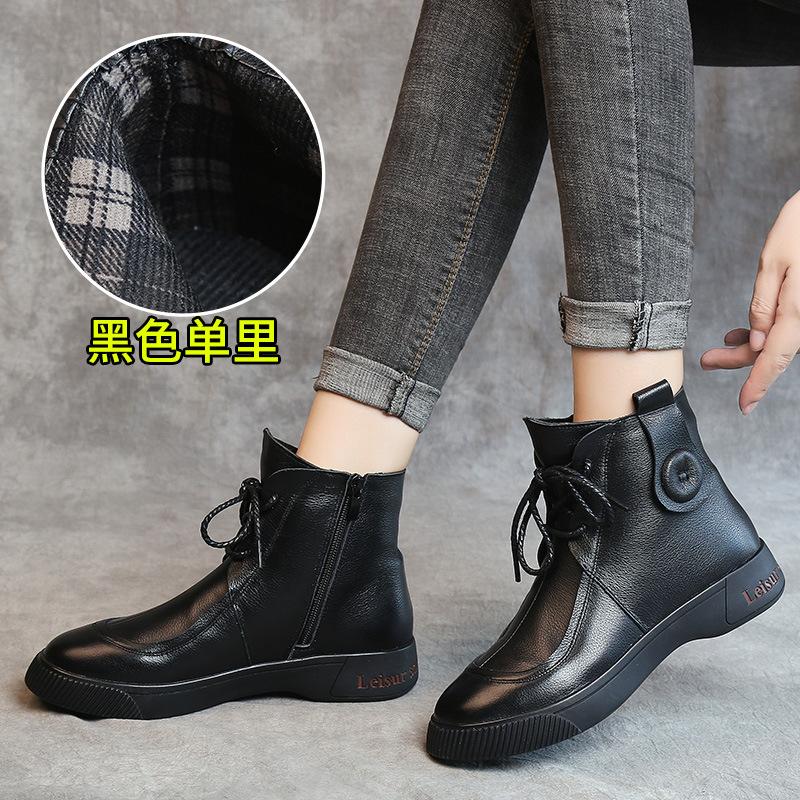 Модные женские сапоги зимние сапоги женская обувь кожаные туфли на платформе женские туфли на платформе женские ботинки челси женские новые осенние