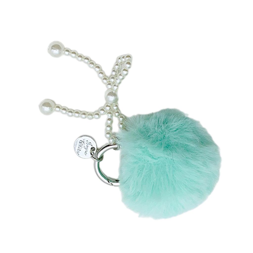 Elegant Beaded Bowknot Keychain Bag Pendant Unique Phone Charm Delicate Plush Keyring Accessory for Personalized Charm
