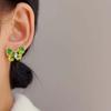 Новые серьги-бабочки с зеленым кристаллом, изысканные серьги-бабочки-джокеры, модные украшения, подарки для девочек