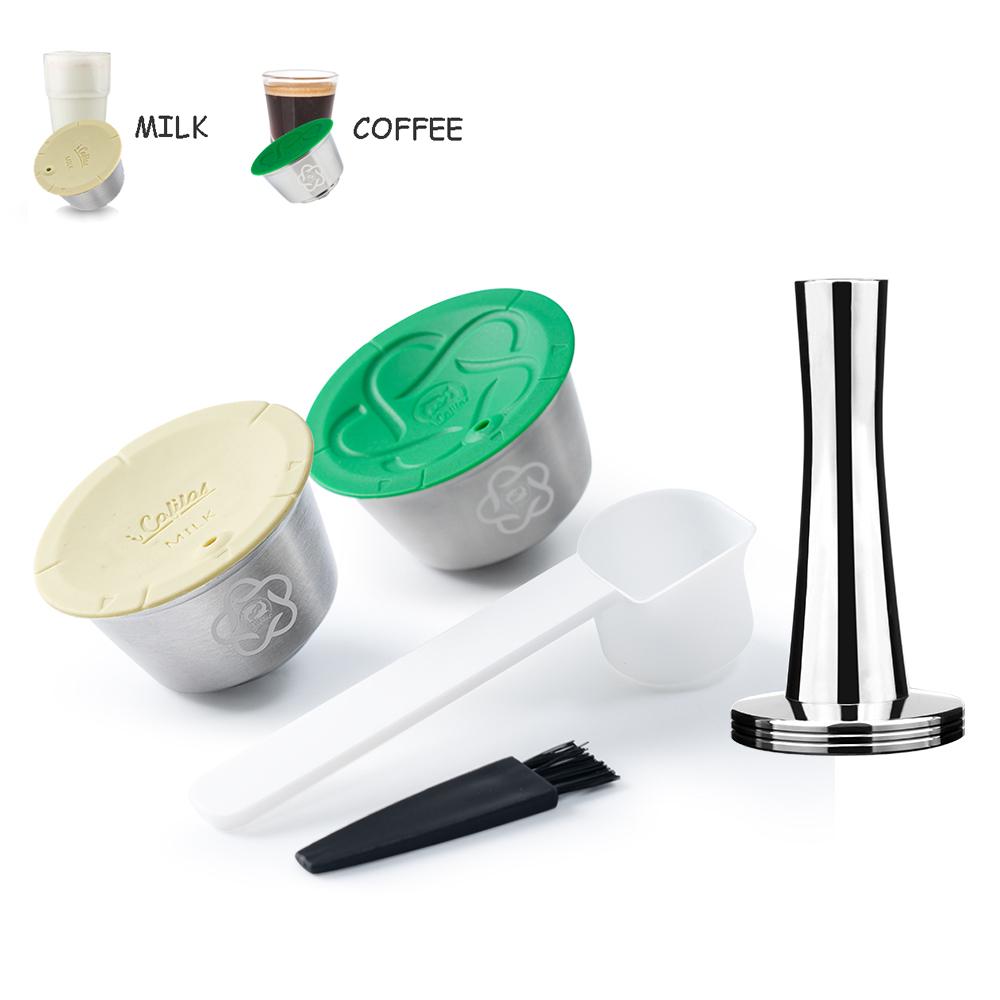 ICafilas Многоразовая Кофейная Капсула для Dolce Gusto Многоразовый Фильтр-Капсула из Нержавеющей Стали для Кофе Эспрессо Crema