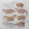 Fashion Gold Silver Hair Jewelry Metal Leaf Bridal Hair Comb Women Headpiece Wedding Accessories