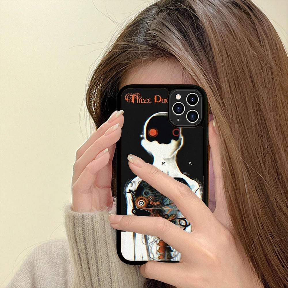 Классический Винтажный Чехол для Телефона Группы Three Days Grace Для IPhone 17 16 Pro Max 11 12 13 14 15 Жесткий PC+TPU С Подставкой Задняя Крышка