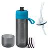 BRITA Portable Water Bottle with Active Blue Micro-Disc Filters, 600ml, Includes 3 Filters [Official Japanese Product]