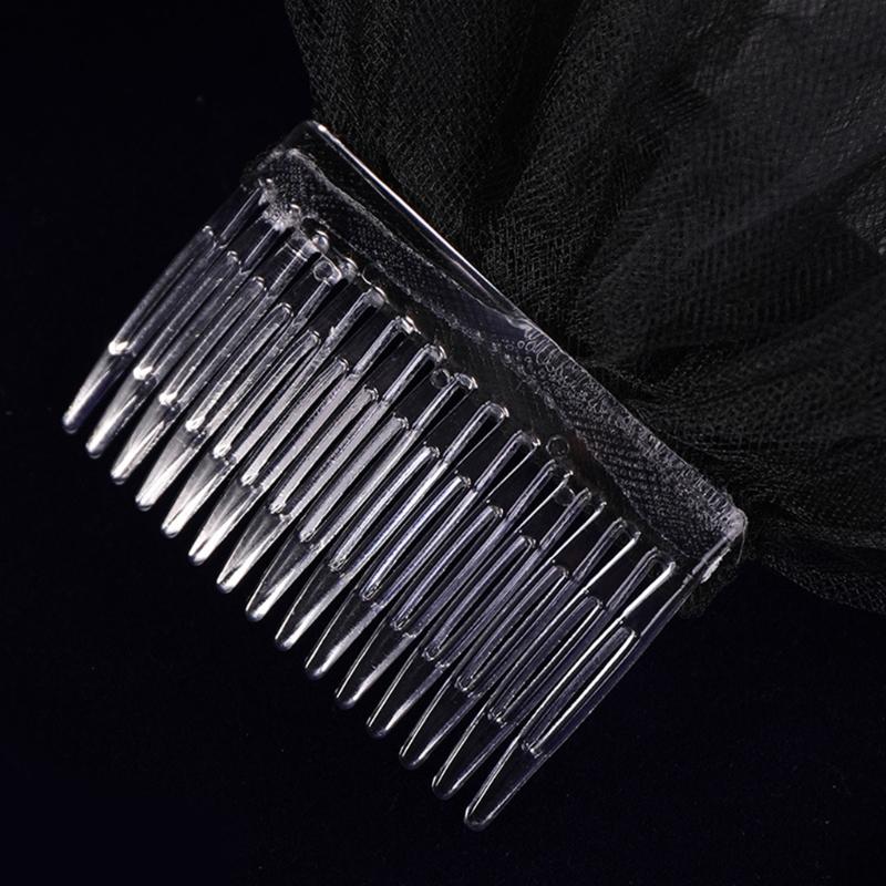 Сетка Вуаль Головной убор Черная Тюлевая Вуаль Головной убор для Хэллоуин Вечеринки Карнавала Винтажный Косплей Головной убор Праздничные Принадлежности